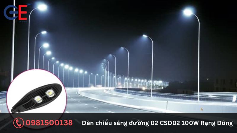 Đặc điểm nổi bật của đèn chiếu sáng đường Rạng Đông CSD02 100W 