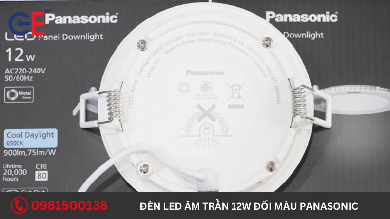 Đặc điểm của đèn Led âm trần 12W đổi màu Panasonic