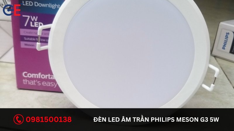Đặc điểm của đèn LED âm trần Philips Meson G3 5W