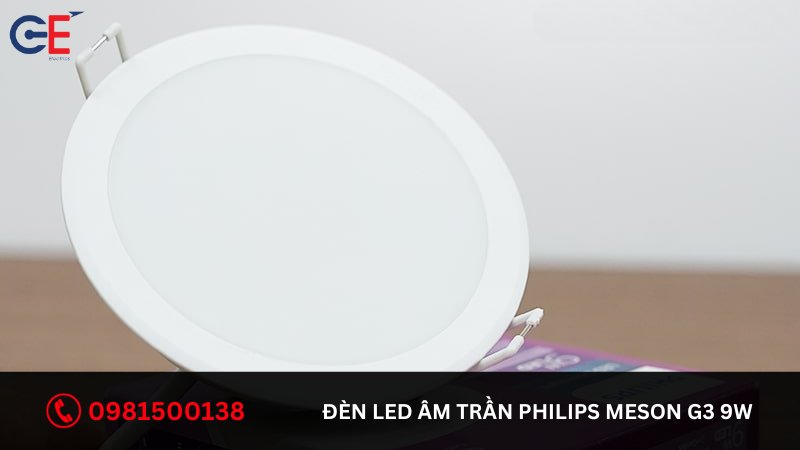 Đặc điểm của đèn LED âm trần Philips Meson G3 9W