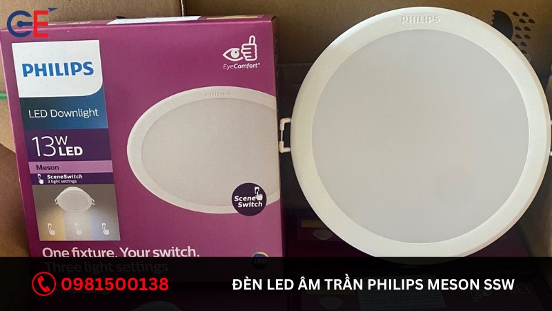 Đặc điểm của đèn LED Âm Trần Philips Meson SSW