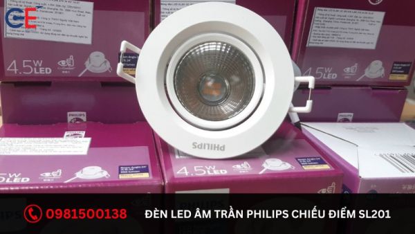 Đặc điểm của đèn LED Âm Trần Philips SL201 4.5W