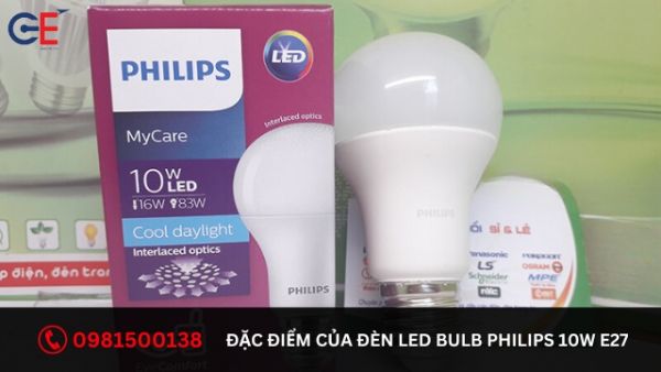 Đặc điểm của đèn LED Bulb Philips 10W E27 1CT/12