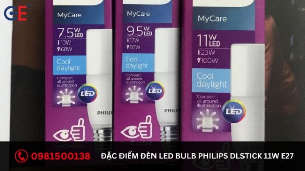 Đặc điểm của đèn LED Bulb Philips DLStick 11W E27