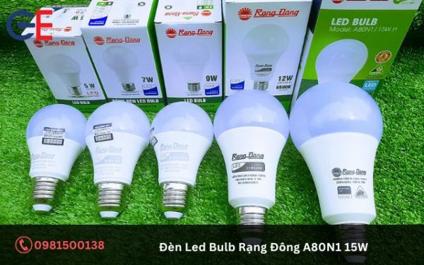 Đặc điểm của đèn LED Bulb Rạng Đông A80N1 15W