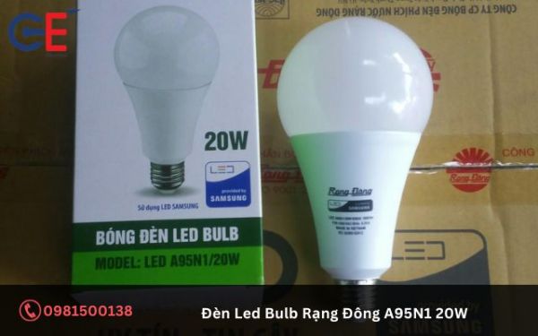 Đặc điểm, tính năng của đèn Led Bulb Rạng Đông A95N1 20W