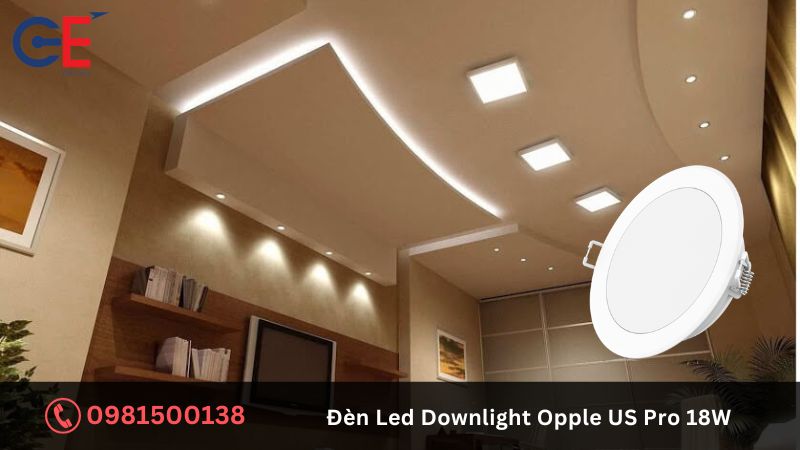 Đặc điểm của đèn LED Downlight Opple US Pro 18W