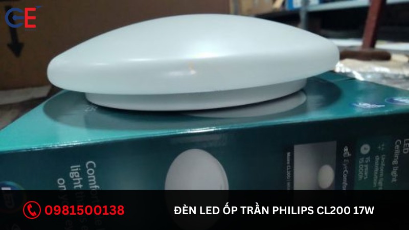Thiết kế của đèn LED Ốp Trần Philips CL200 17W