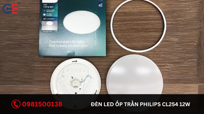 Đặc điểm của đèn LED ốp trần Philips CL254 12W
