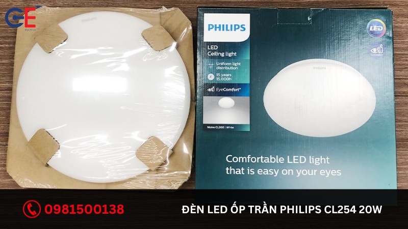 Đặc điểm của đèn LED ốp trần Philips CL254 20W