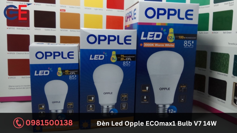 Đặc điểm của đèn Led Opple ECOmax1 Bulb V7 14W