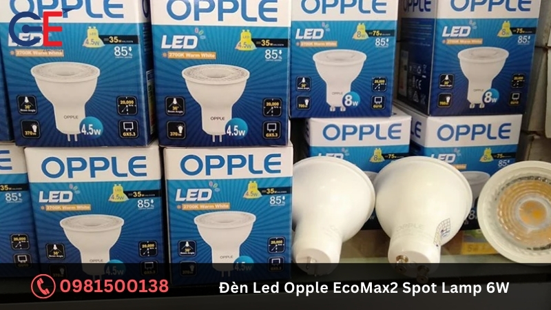 Đặc điểm của đèn Led Opple EcoMax2 Spot Lamp 6W