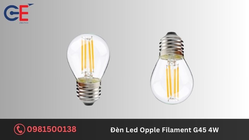 Đặc điểm của đèn Led Opple Filament G45 4W