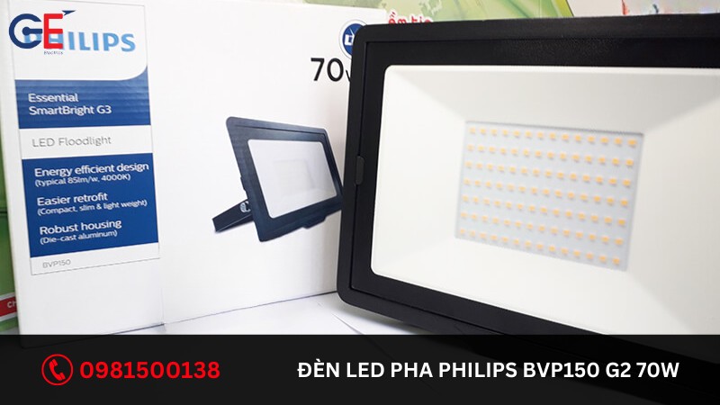 Đặc điểm của đèn LED Pha Philips BVP150 G2 70W