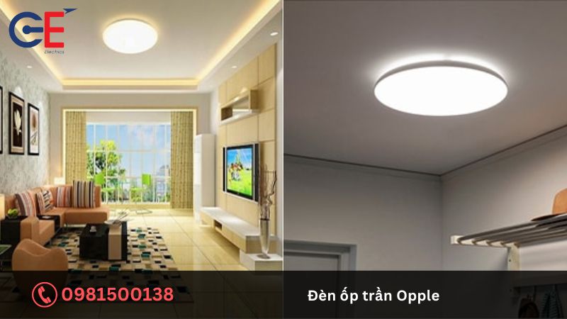 Đặc điểm nổi bật của đèn ốp trần Opple