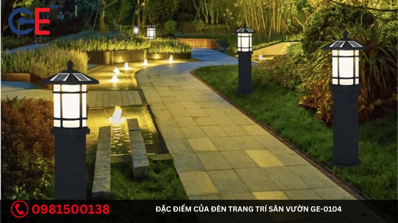 Đặc điểm của đèn trang trí sân vườn GE-0104