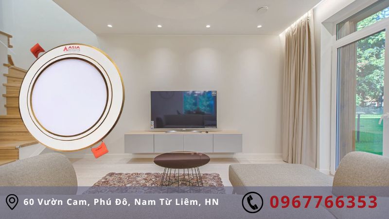 Ưu điểm của Downlight 12W Asia viền vàng