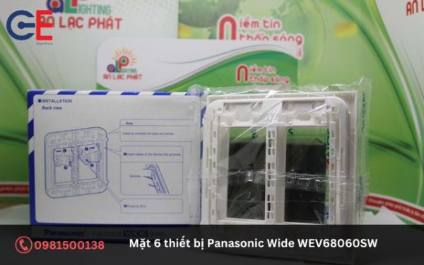 Đặc điểm nổi bật của mặt 6 thiết bị Panasonic Wide WEV68060SW
