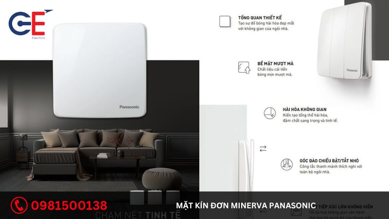 Đặc điểm của mặt kín đơn Minerva Panasonic