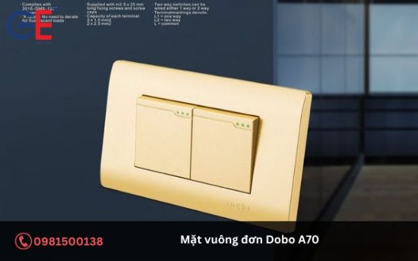 Đặc điểm của sản phẩm mặt vuông đơn Dobo A70
