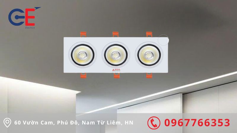 Đặc điểm nổi bật của đèn ốp trần vuông chóa trắng 30W Asia