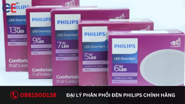 Đại lý phân phối đèn downlight Philips