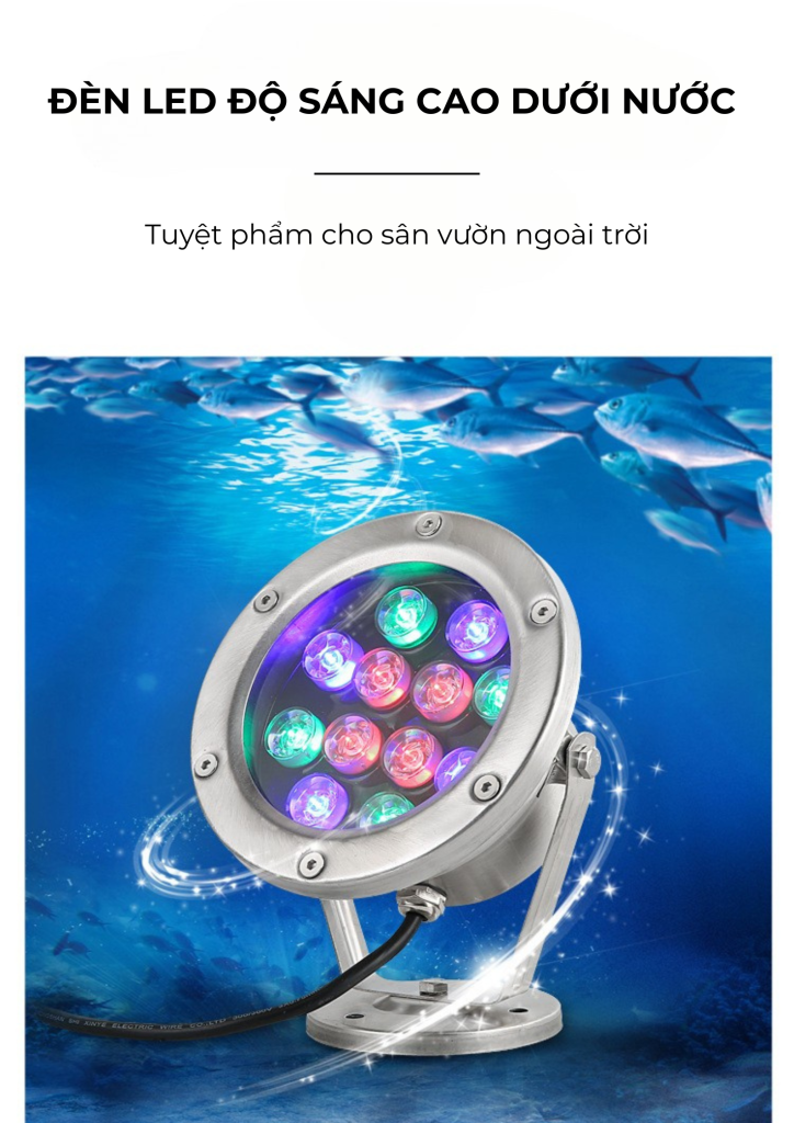 đèn âm đất - âm nước độ sáng cao
