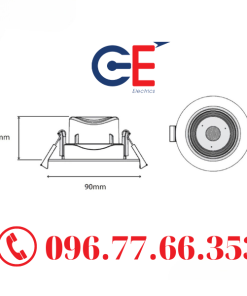 Sản phẩm đèn âm trần Panasonic