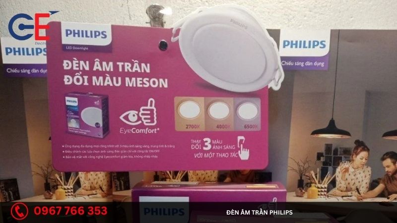 Đèn âm trần Philips