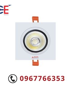 Đèn âm trần vuông chóa trắng 10W Asia
