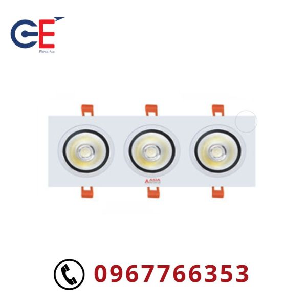 Đèn ốp trần vuông chóa trắng 30W Asia