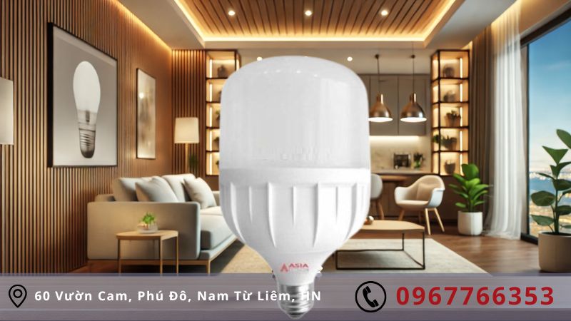 Cấu tạo của đèn bulb trụ DTR Asia