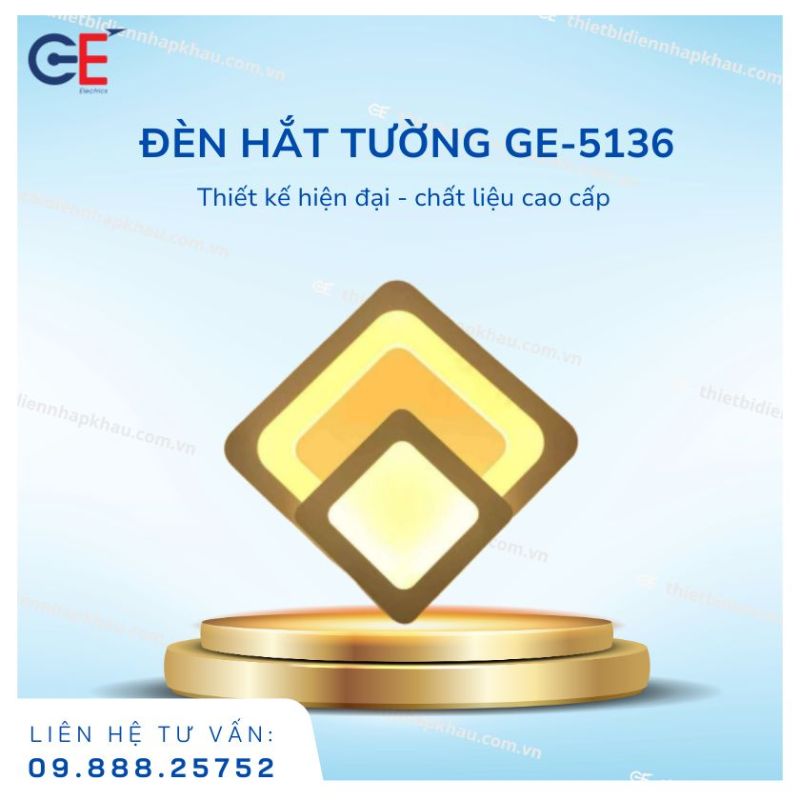Đèn chiếu sáng gắn tường GE-5136 thiết kế hiện đại