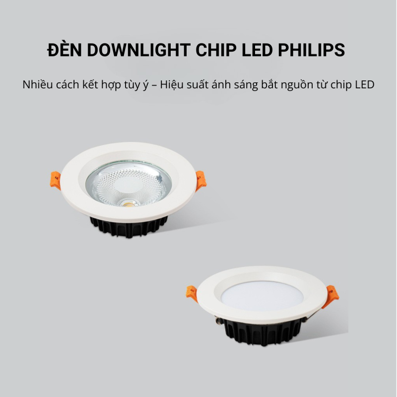 Đèn downlight chip led Philips