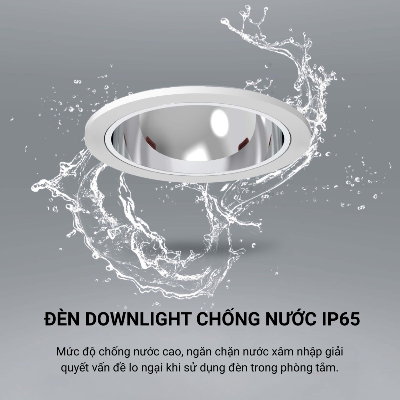Đèn downlight DN03 chống nước IP65 8W
