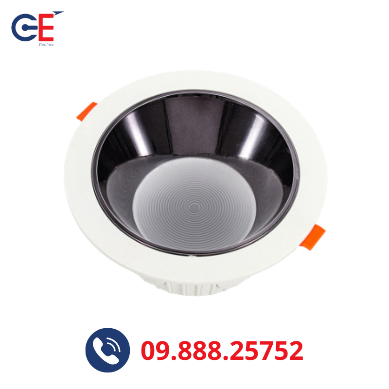 Đèn downlight Philips DN04 đen