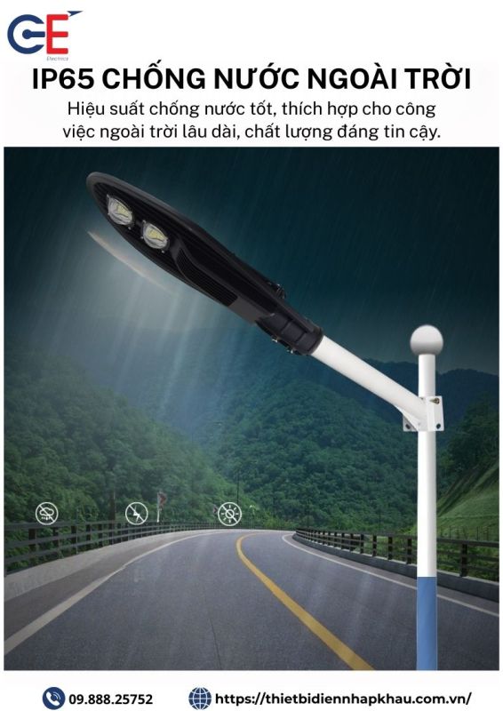 Đèn đường led Philips 100w chống nước
