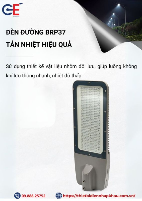 Đèn đường led Philips 200w tản nhiệt hiệu quả