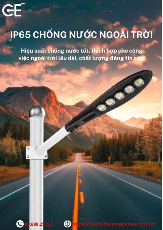 Đèn đường led Philips 250w đạt chuẩn IP65