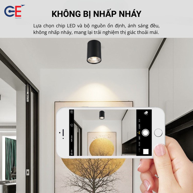Đèn không bị nhấp nháy