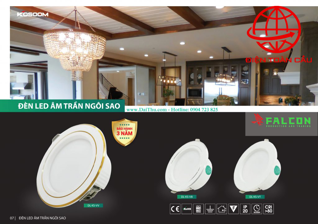 Đèn led Kosoom chính hãng tại Vĩnh Phúc