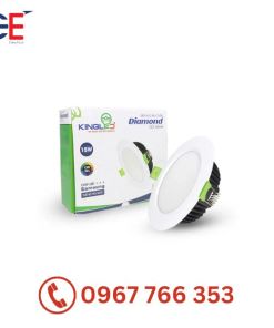 Đèn Led âm trần Diamond mặt trắng đổi màu Kingled
