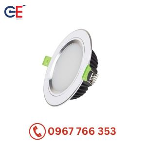 Đèn Led âm trần Diamond viền màu mặt cong đơn sắc Kingled