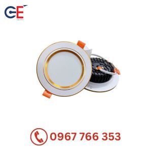 Đèn Led âm trần Diamond viền màu mặt phẳng đổi màu Kingled