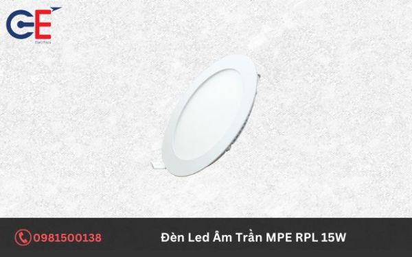Đặc điểm của đèn LED Âm Trần MPE RPL 15W