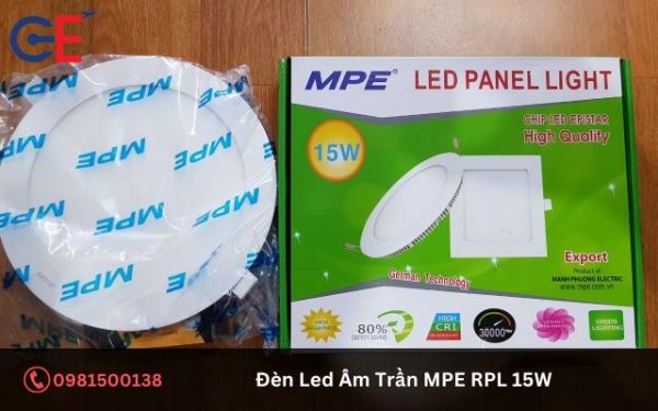Ứng dụng của đèn LED Âm Trần MPE RPL 15W