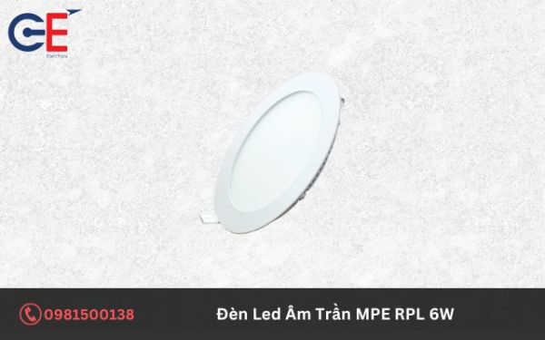 Cấu tạo của đèn Led Âm Trần MPE RPL 6W