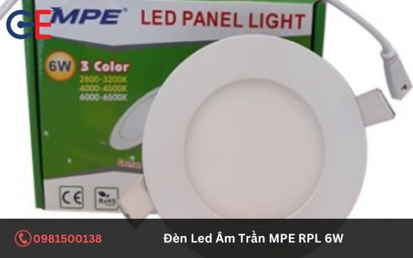 Tính năng của đèn Led Âm Trần MPE RPL 6W