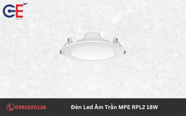Cấu tạo của đèn LED Âm Trần MPE RPL2 18W