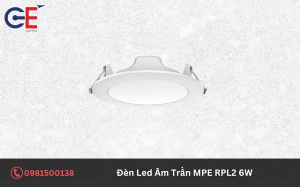 Cấu tạo của đèn LED Âm Trần MPE RPL2 6W